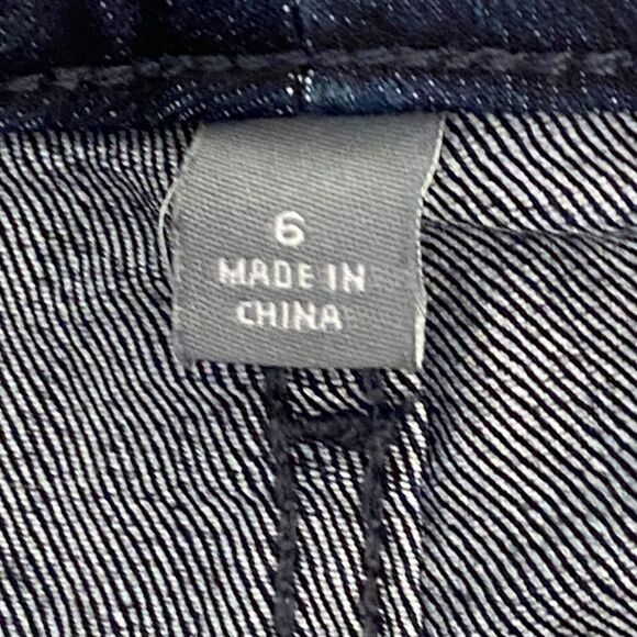 1417w Soho Jeans Curvy Crop Size 6 Dark Wash 5 Pocket New - Picture 7 of 9